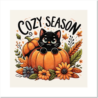 Cozy Season Fall Posters and Art